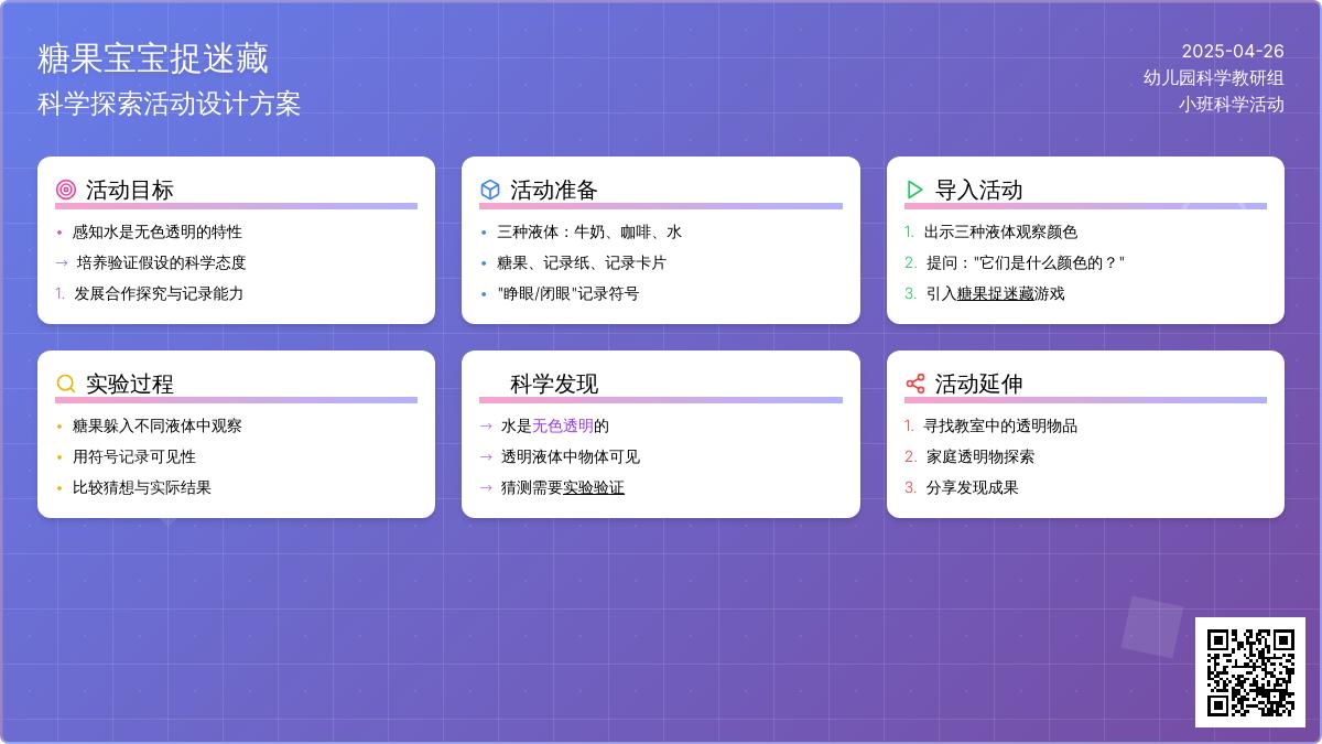 小班科学糖果孩子捉迷藏教案反思