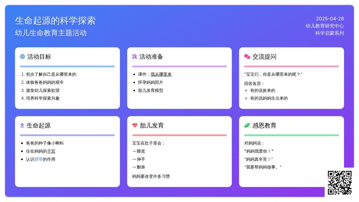 小班科学活动我从哪里来教案反思