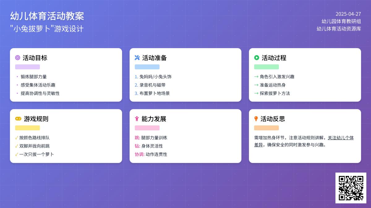 小班体育游戏活动教案：小兔拔萝卜教案(附教学反思)