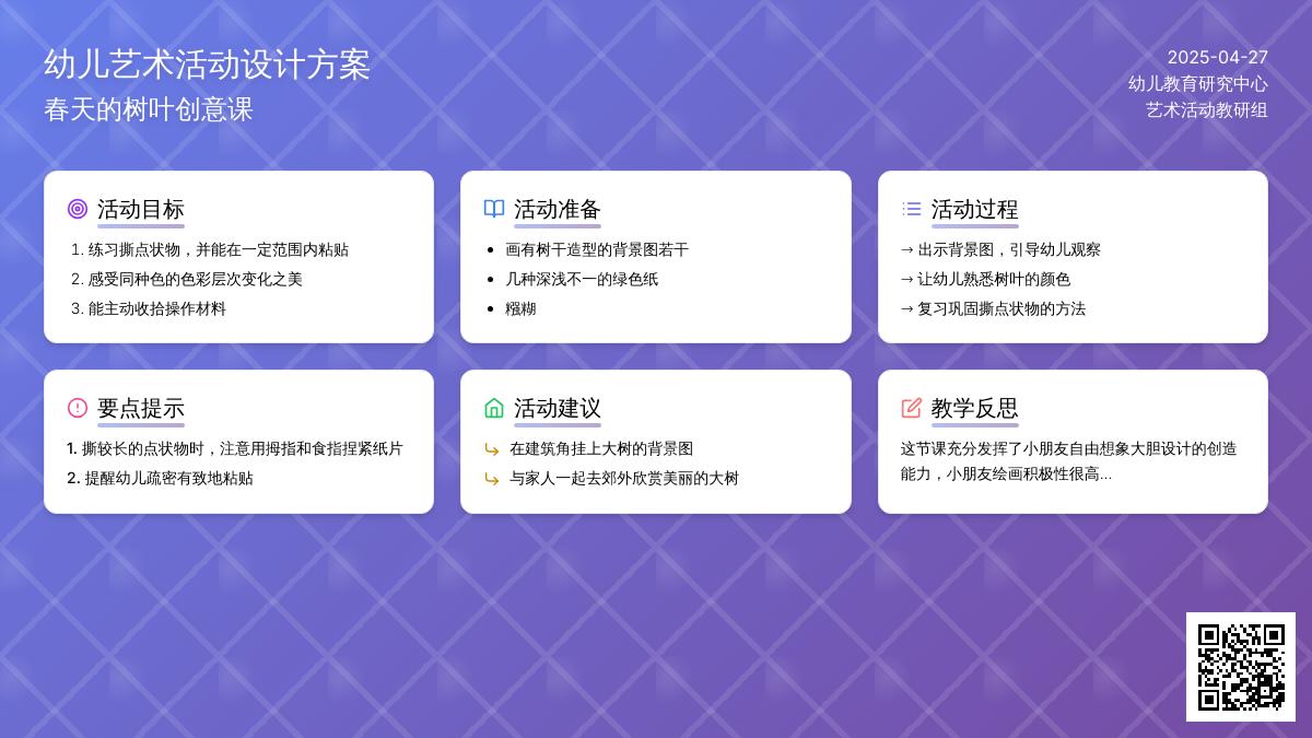 小班美术茂密的大树教案反思