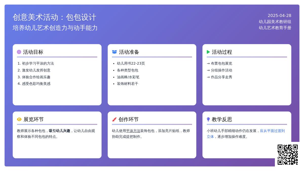 小班美术酷包包教案反思