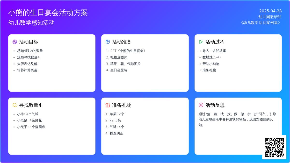 小班数学小熊的生日宴会教案反思