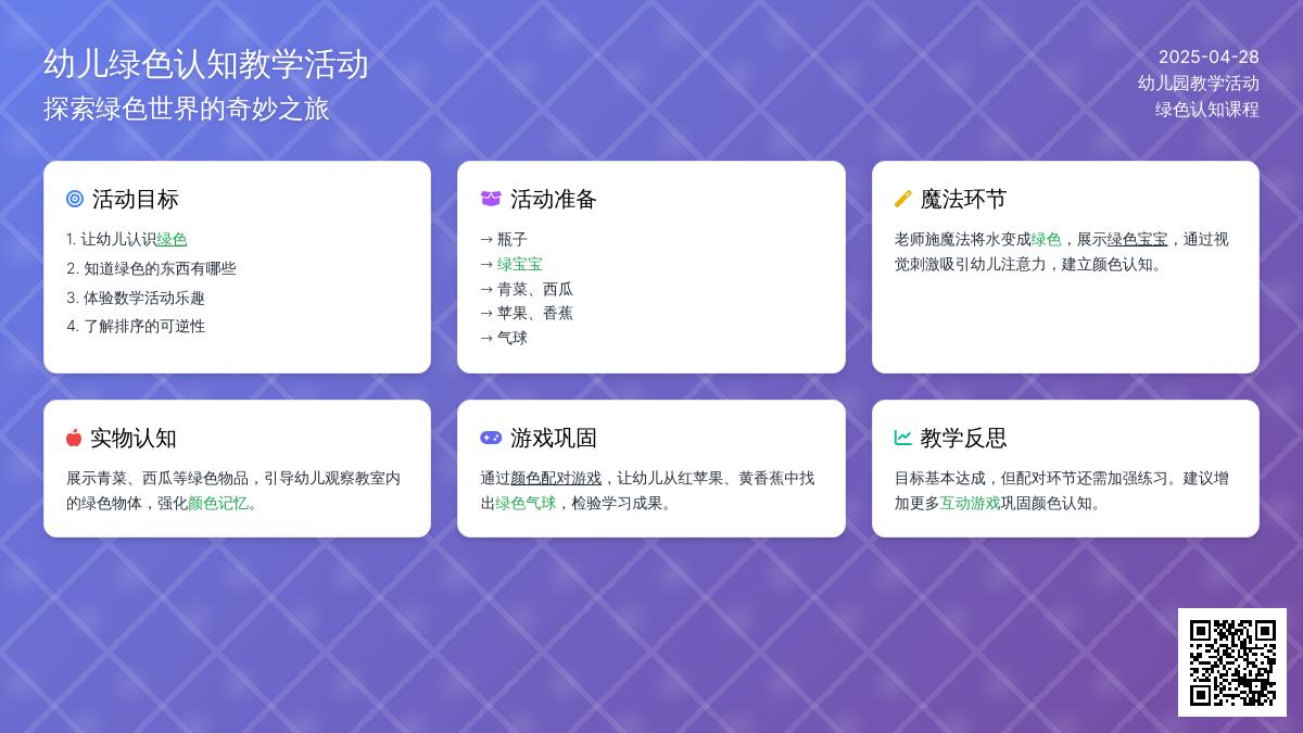 小班数学认识绿色教案反思