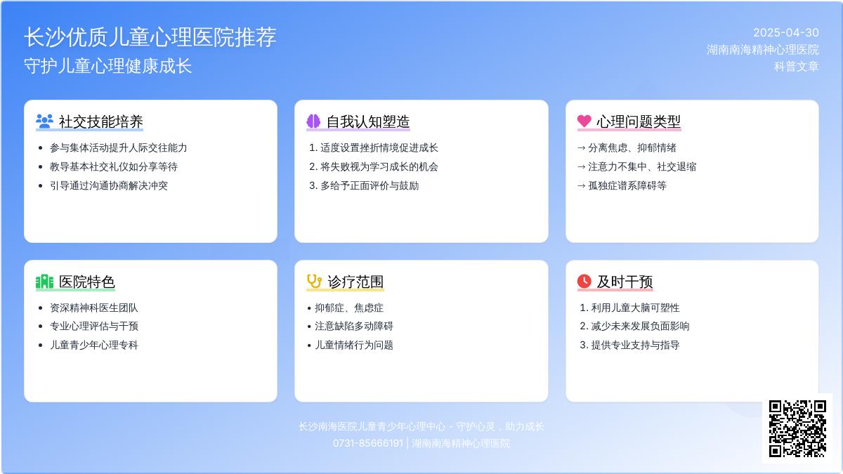 长沙哪里的儿童心理医院比较好