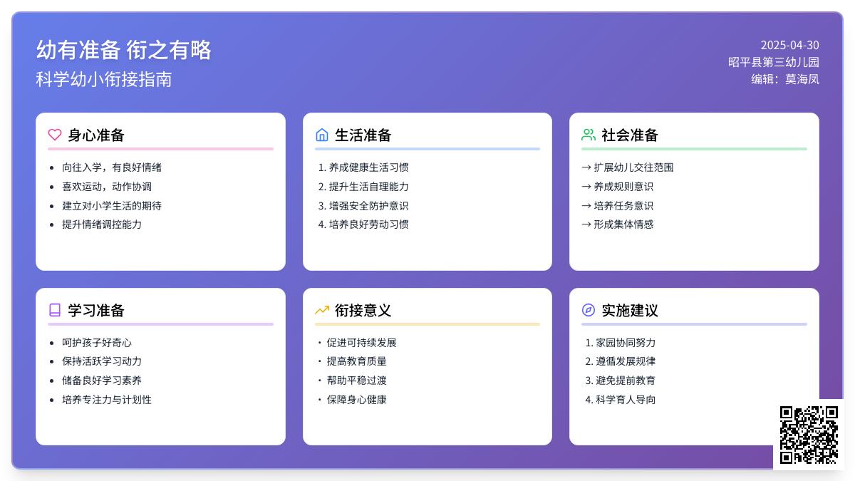 【幼小衔接】幼有准备  衔之有略—昭平县第三幼儿园幼小衔接指引