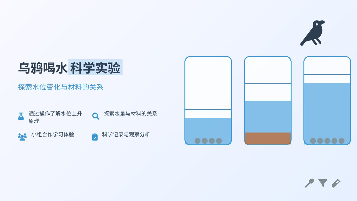 幼儿园大班科学活动：乌鸦是怎样喝到水的