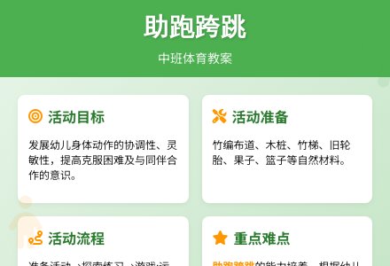 助跑跨跳(体育)-幼师课件网