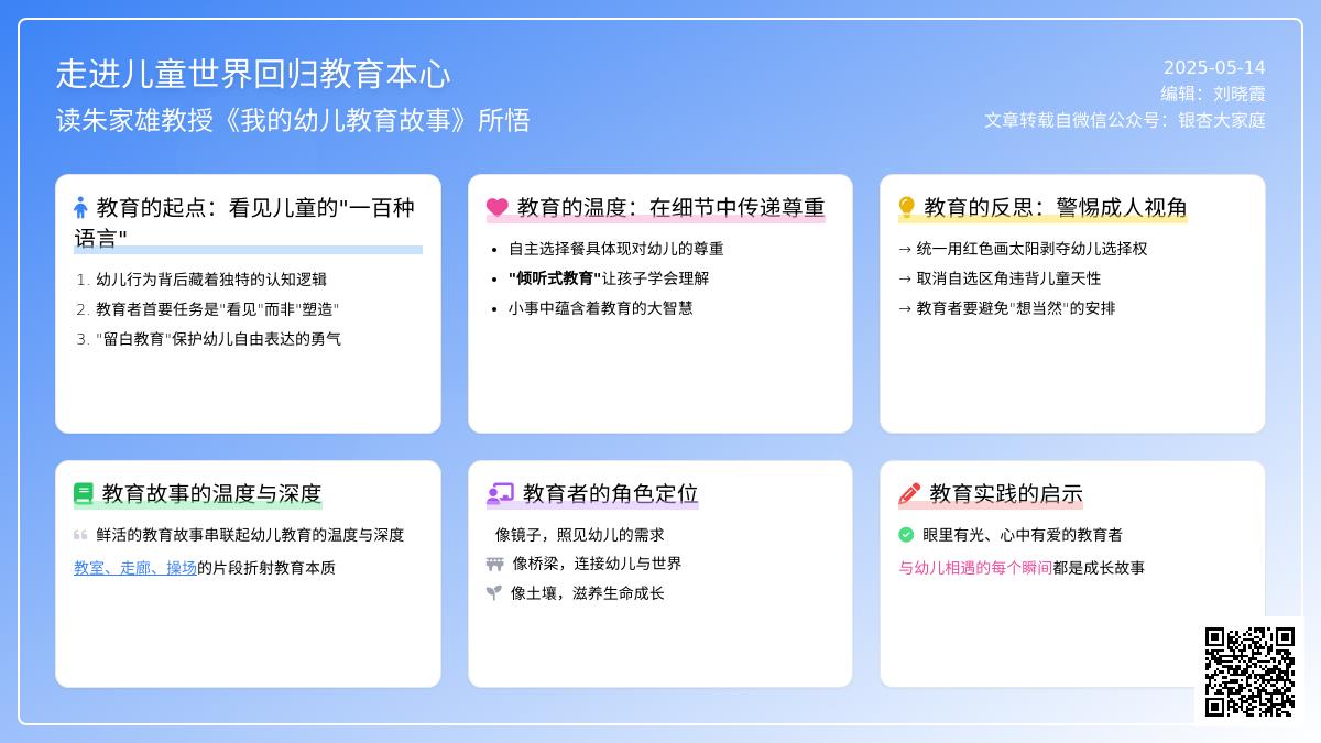 走进教育世界，回归教育本心