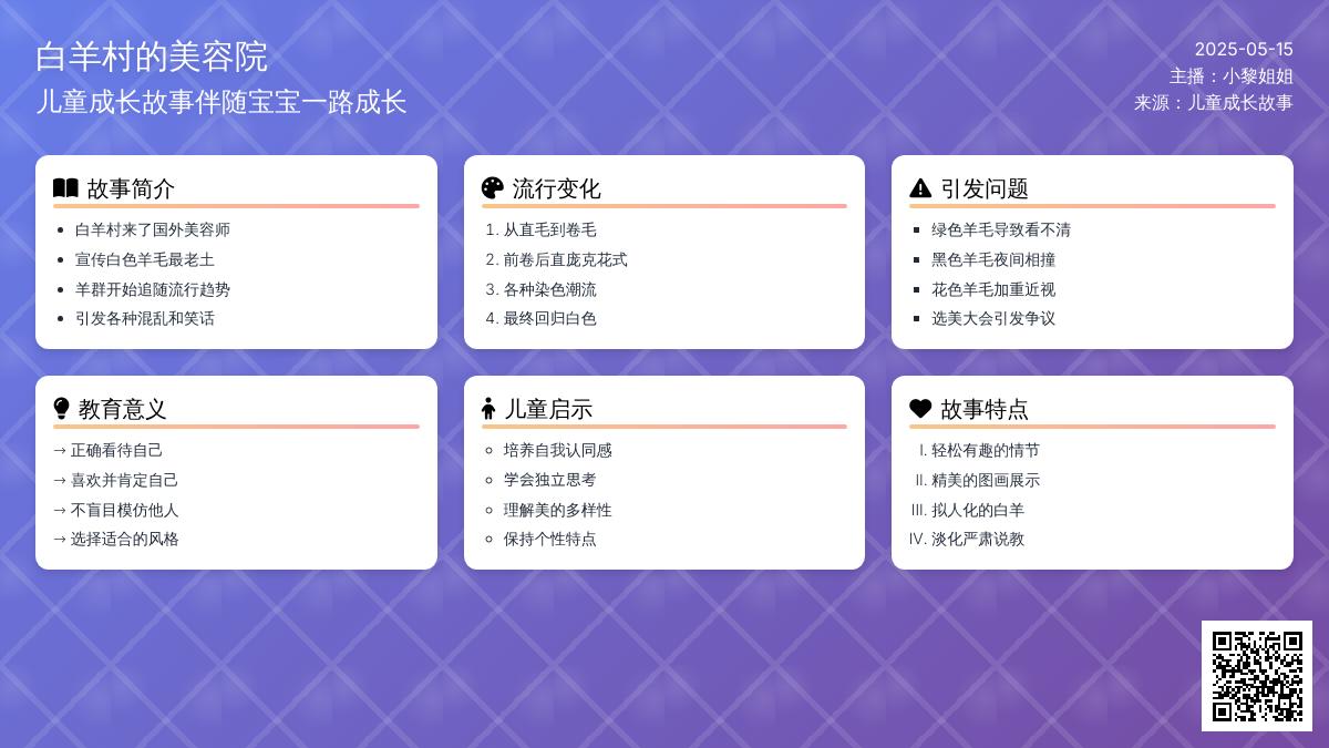 白羊村的美容院｜儿童故事