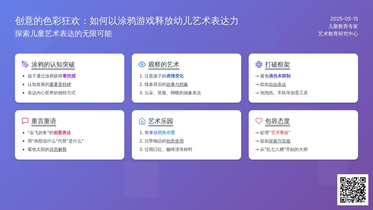 创意的色彩狂欢：如何以涂鸦游戏释放幼儿艺术表达力