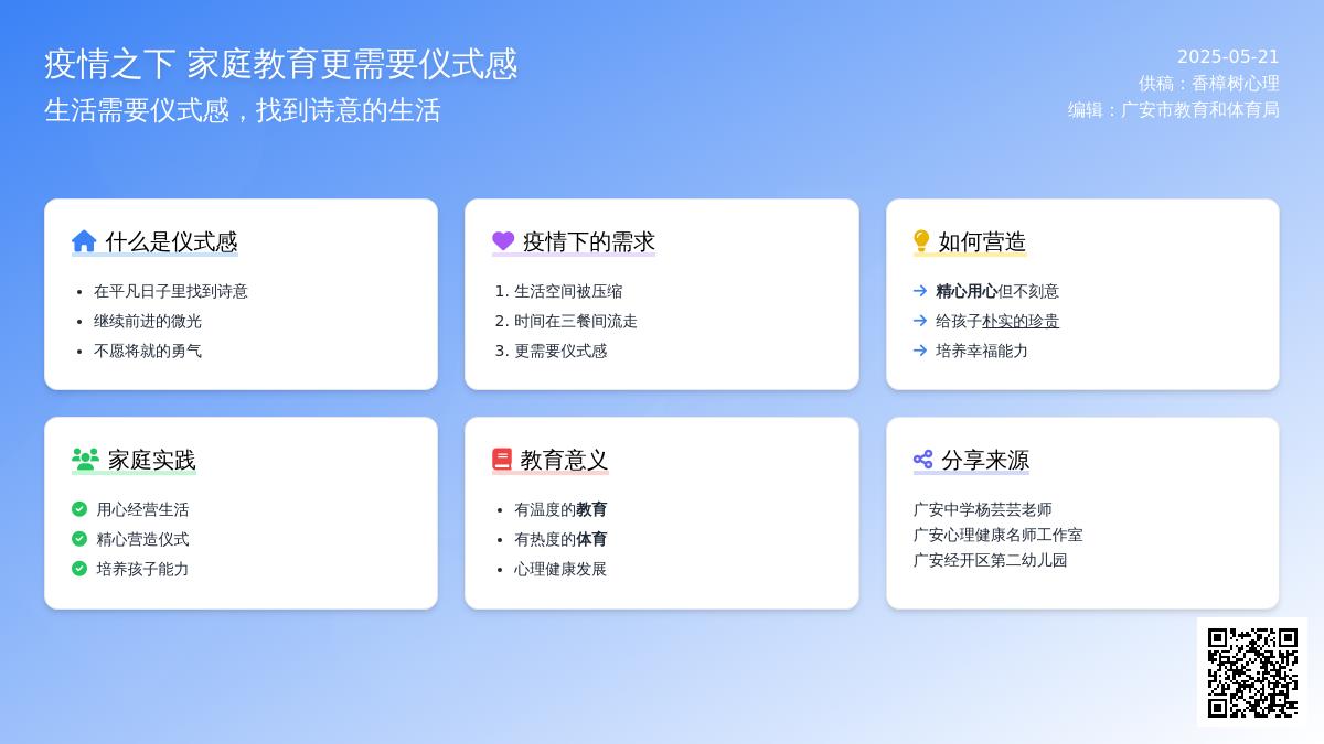 【转载】疫情家庭指教育指南（三）
