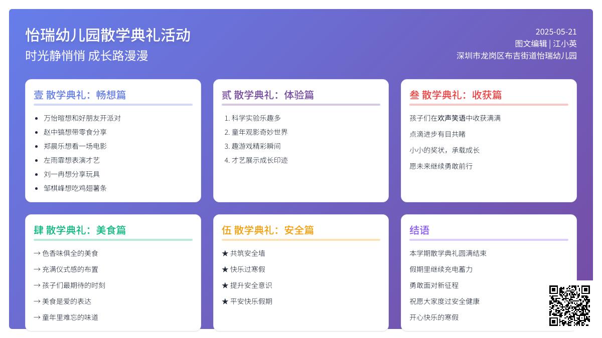 【怡瑞动态】收获成长，时光有你——2024-2025学年度第一学期怡瑞幼儿园散学典礼