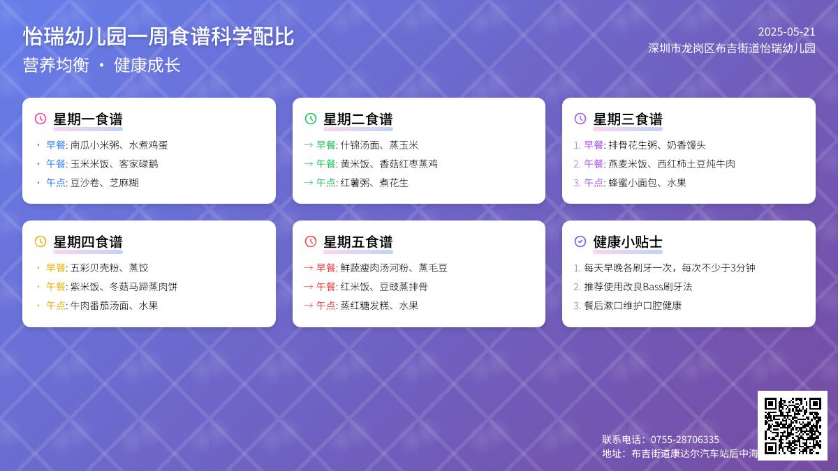 【美味·食光】幼儿本周食谱回顾