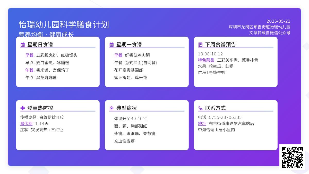 【美味·食光】幼儿本周食谱回顾