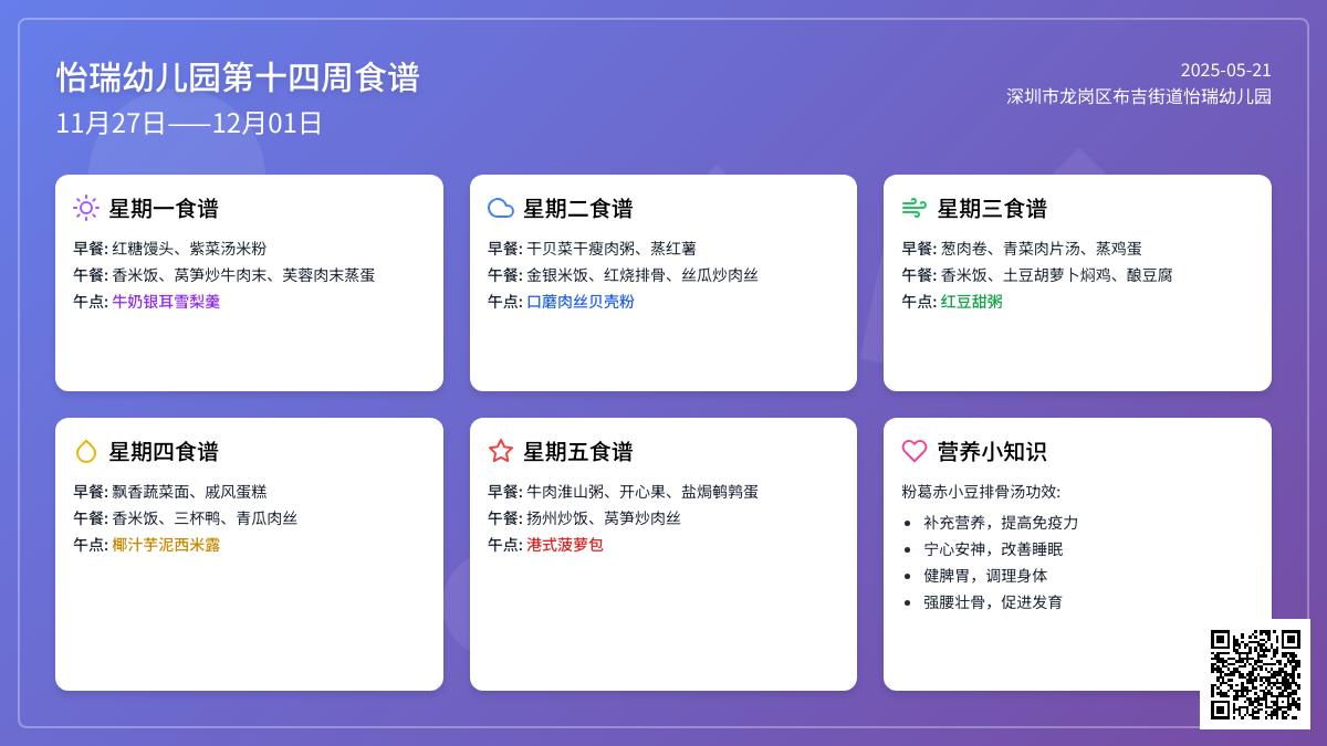 【美味·食光】幼儿食谱第十四周食谱回顾
