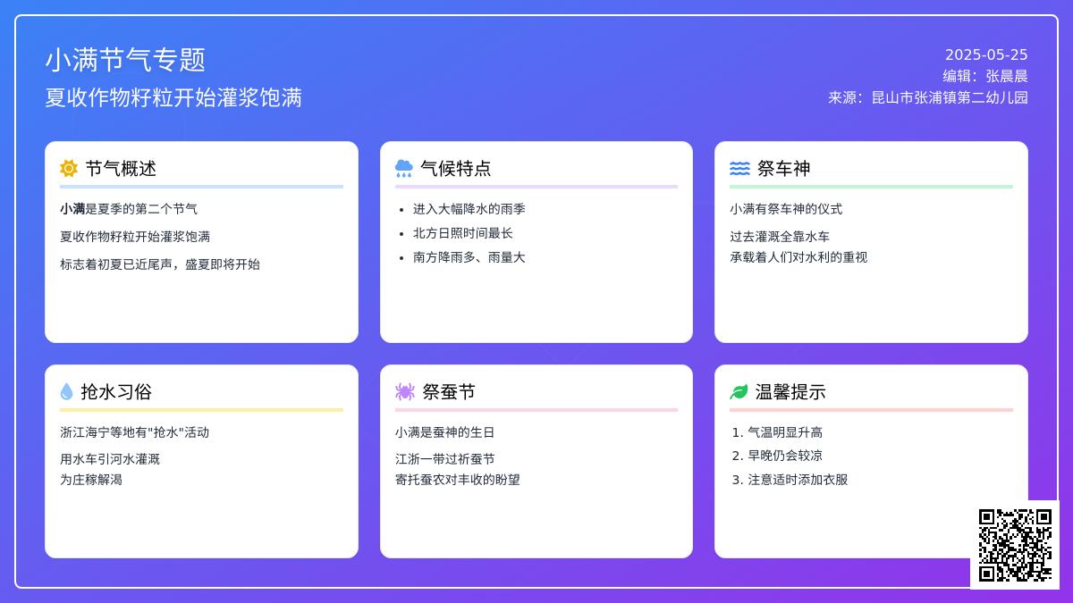 【二幼节气】小满至 盛夏始