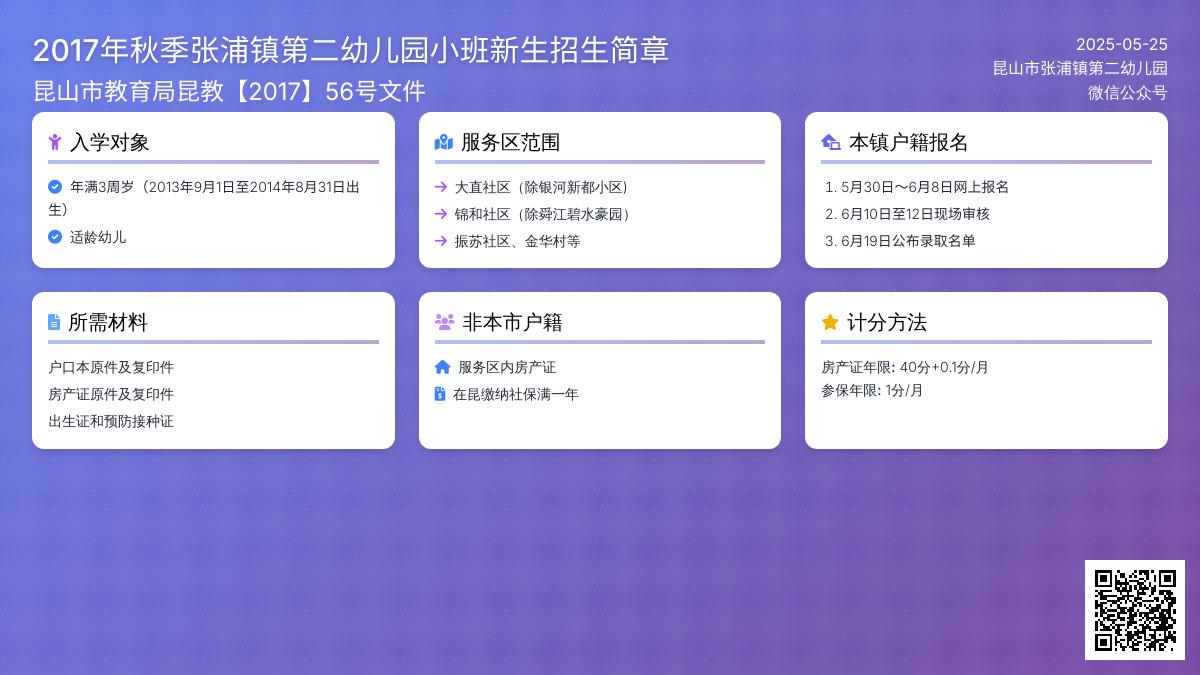 2017年秋季张浦镇第二幼儿园小班新生招生简章