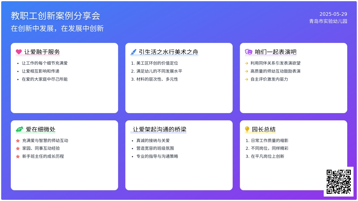 智慧共享 协同前行——我园开展创新工作经验分享活动
