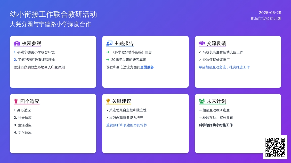 双向融通  共促成长——我园与宁德路小学开展了幼小衔接联合教研活动