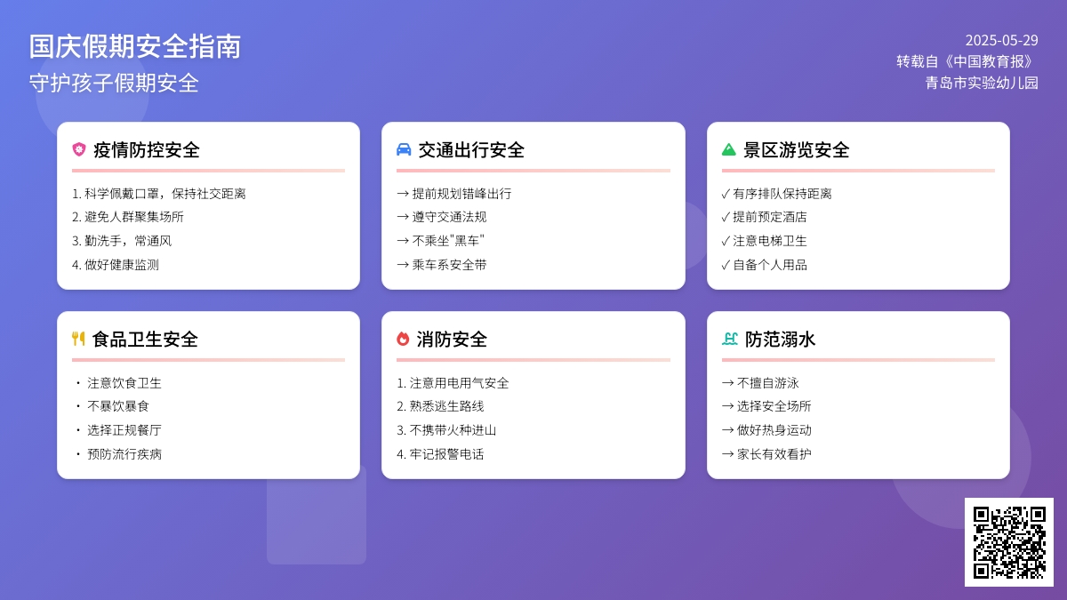 国庆节假期即将来临，这35条安全提示要牢记！| 特别关注（转载）