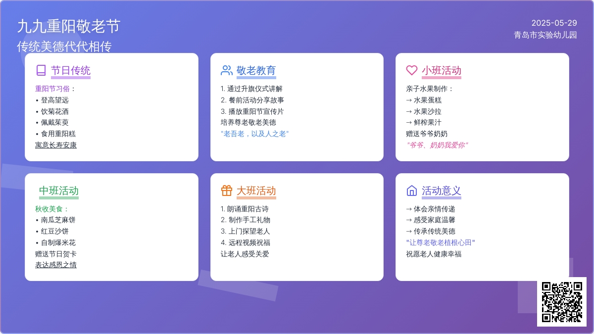 浓浓敬老情，悠悠儿孙心——我园开展丰富多彩的重阳节庆祝活动
