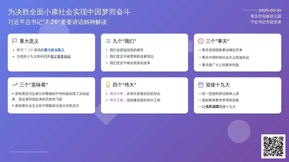 我园开展贯彻习近平总书记“7.26”重要讲话精神党课学习