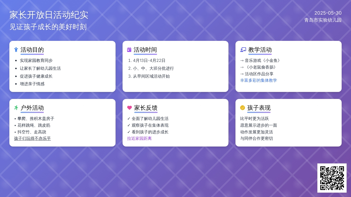 我园开展家长半日开放活动