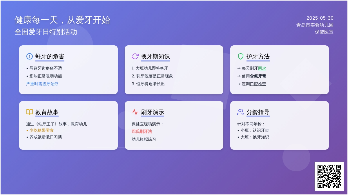 【卫生保健】保利园开展“健康每一天，从爱牙开始”活动