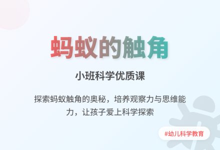 幼儿园小班科学优质课教案《蚂蚁的触角》-幼师课件网