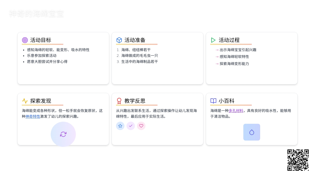 幼儿园小班科学活动教案《神奇的海绵孩子》含反思