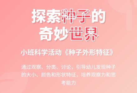 幼儿园小班教案《种子外形特征》含反思-幼师课件网