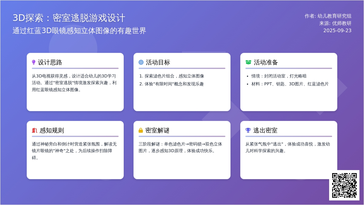 幼儿园大班学习活动：神奇的眼镜