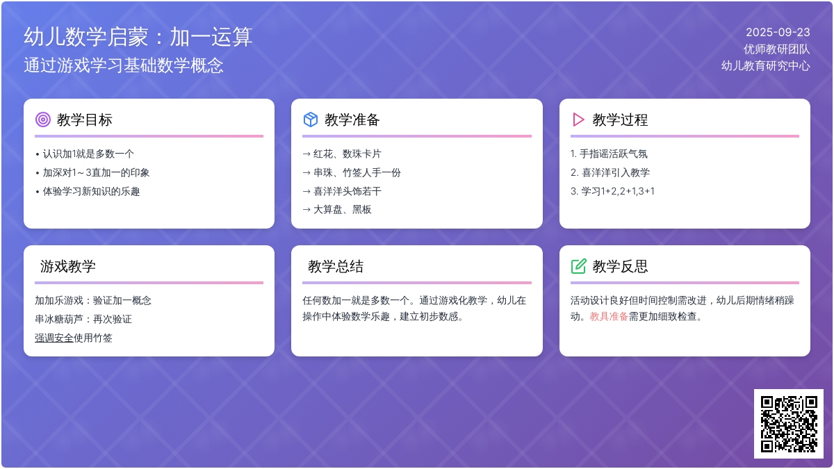 幼儿园大班数学教案：珠心算公开课教案--1+2，2+1，3+1