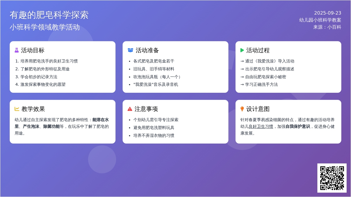 幼儿园小班科学领域教案《有趣的肥皂》含反思