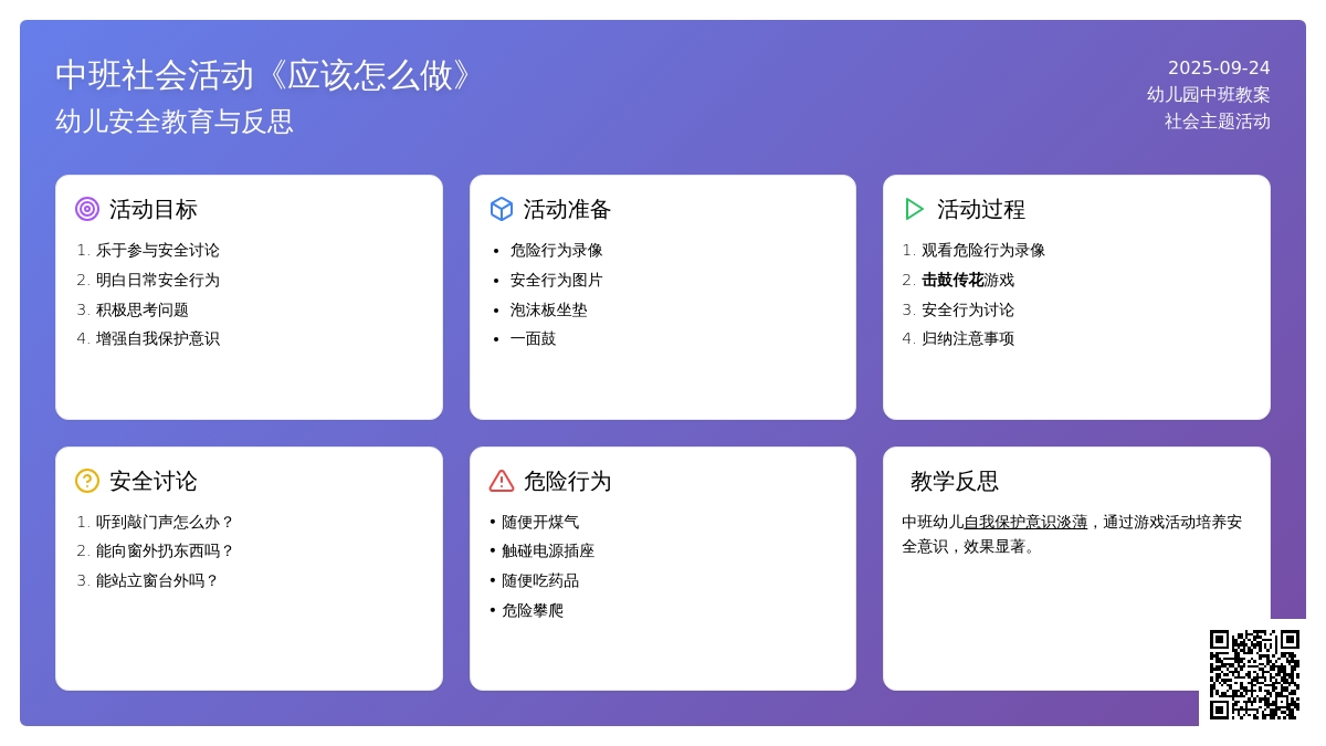 中班社会活动教案《应该怎么做》含反思