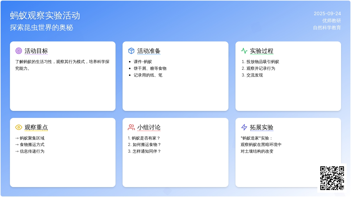 幼儿园大班科学活动：蚂蚁找家