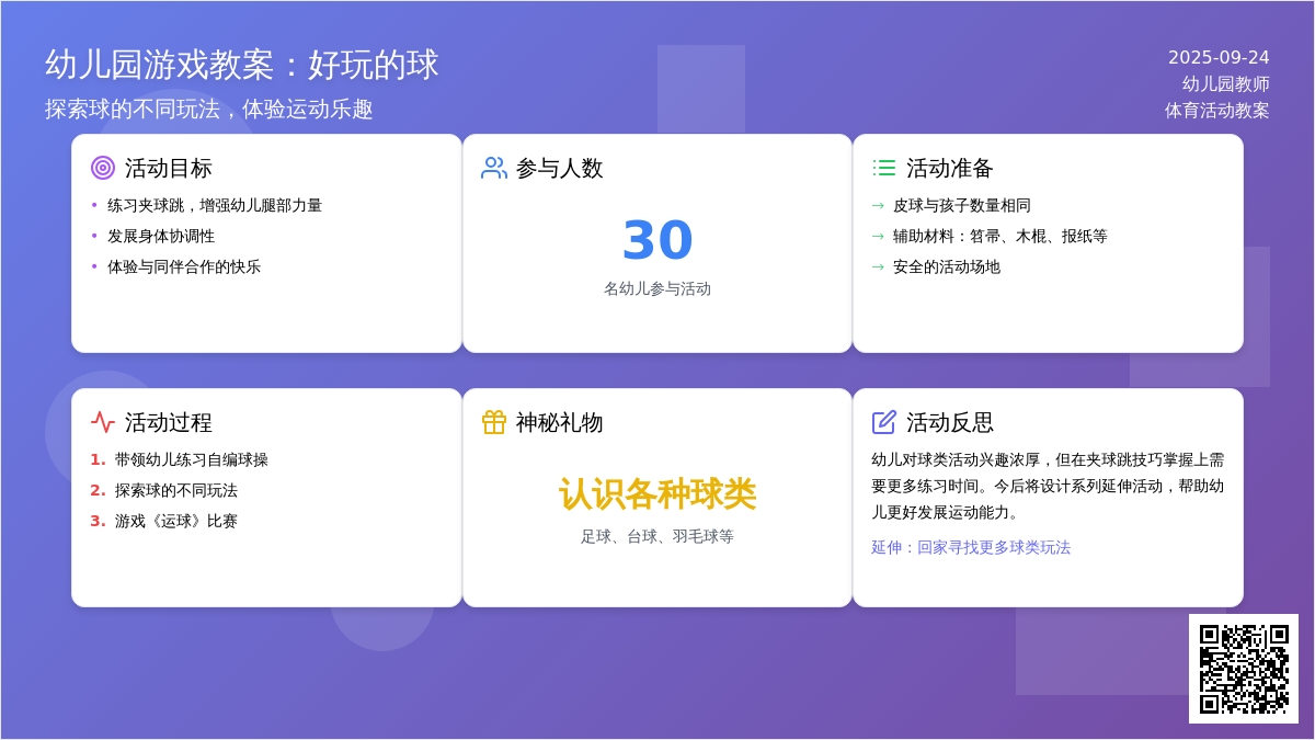 幼儿园游戏教案：好玩的球（含反思）