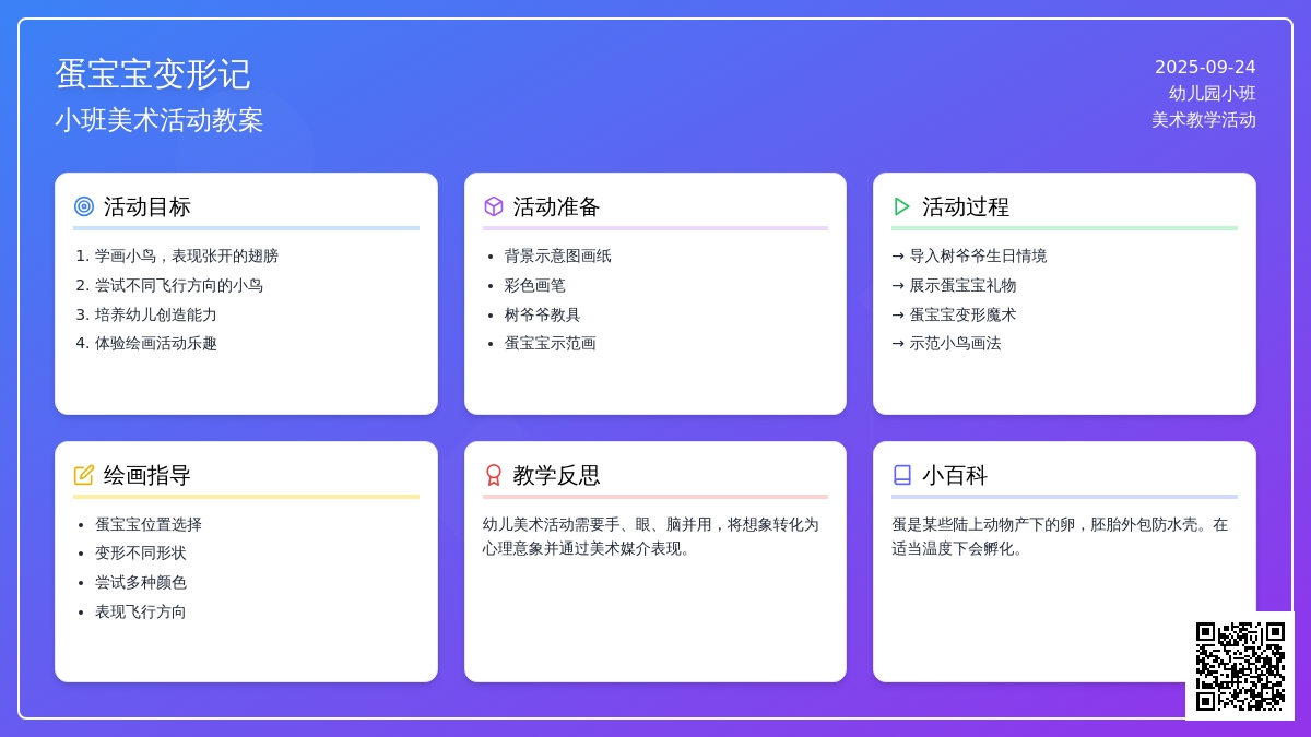 小班美术活动教案《蛋孩子变形记》含反思