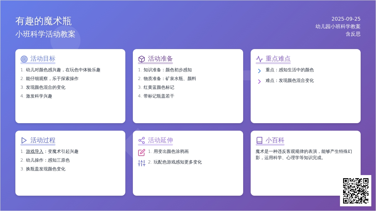幼儿园小班科学教案《有趣的魔术瓶》含反思