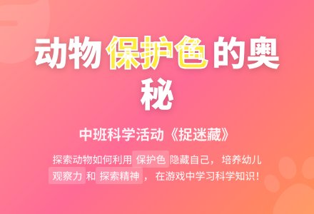 幼儿园中班科学优秀教案《捉迷藏》含反思-幼师课件网