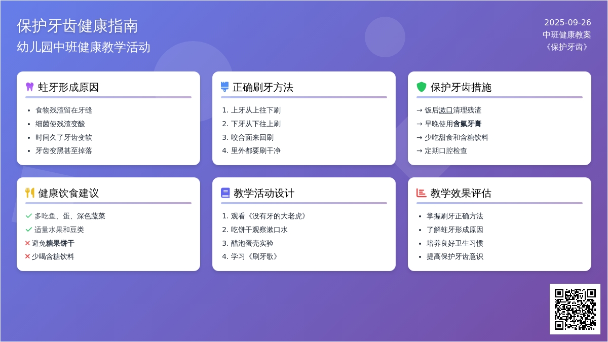 幼儿园中班健康教案《保护牙齿》含反思