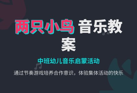 幼儿园中班音乐教案《两只小鸟》含反思-幼师课件网