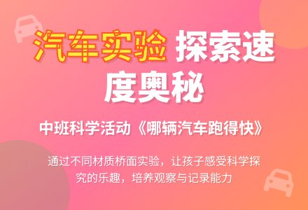 幼儿园中班科学教案《哪辆汽车跑得快》含反思-幼师课件网