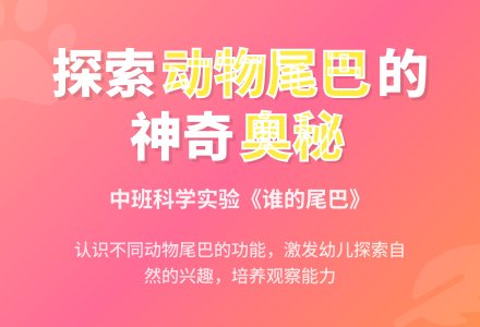 幼儿园中班科学实验教案《谁的尾巴》含反思-幼师课件网