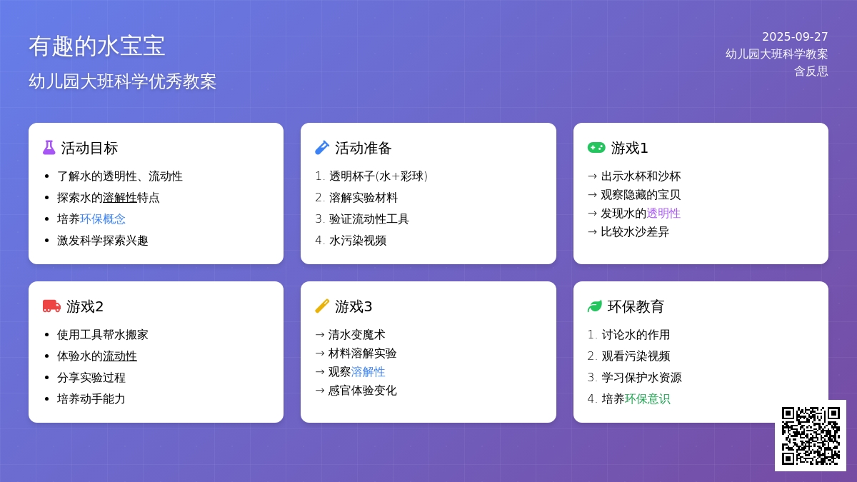 幼儿园大班科学优秀教案《有趣的水孩子》含反思