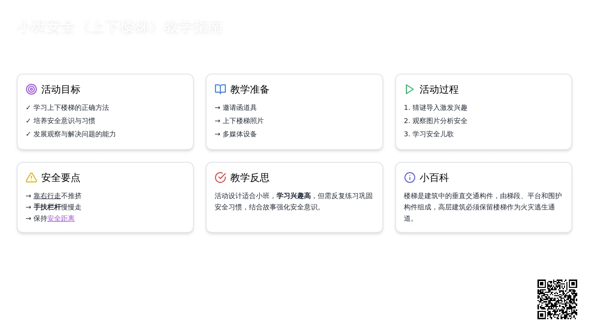 幼儿园小班安全儿歌教案《上下楼梯》含反思