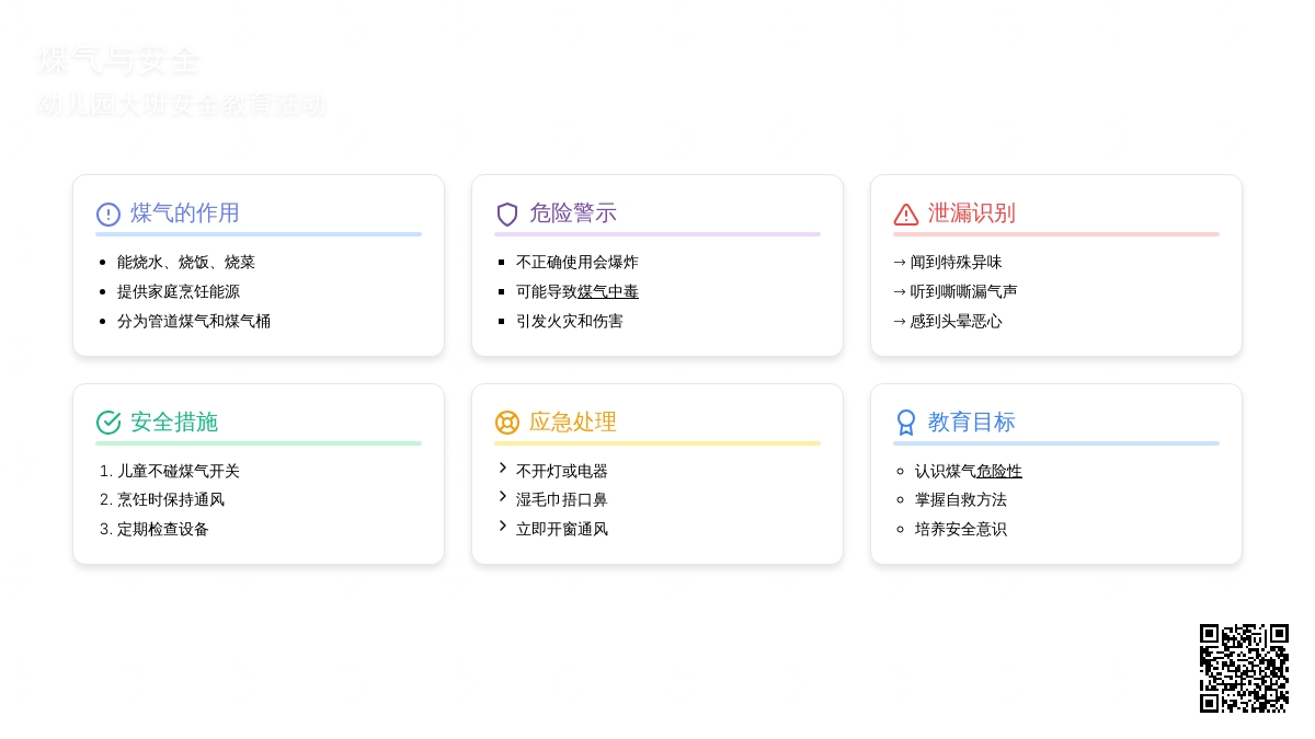 幼儿园大班安全教案《煤气与安全》含反思