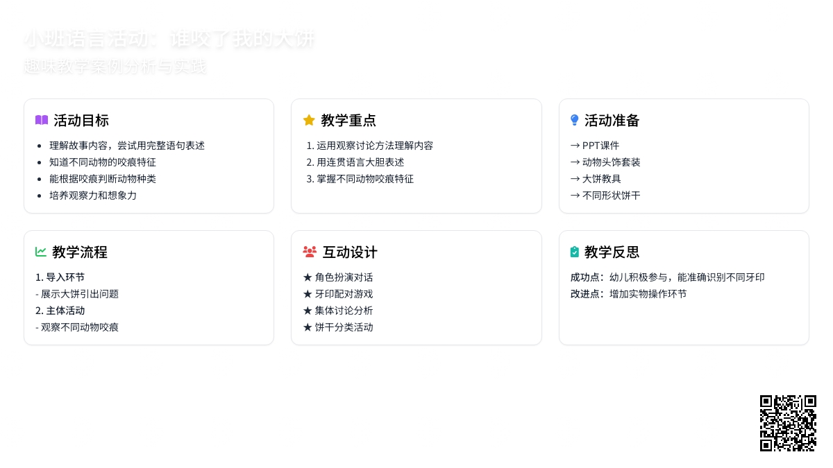 小班语言谁咬了我的大饼教案范文（精选3篇）