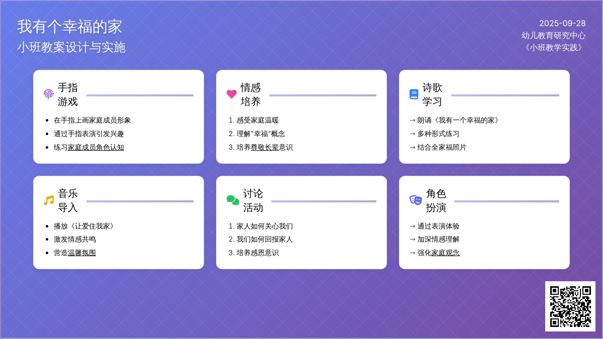 我有个幸福的家小班教案