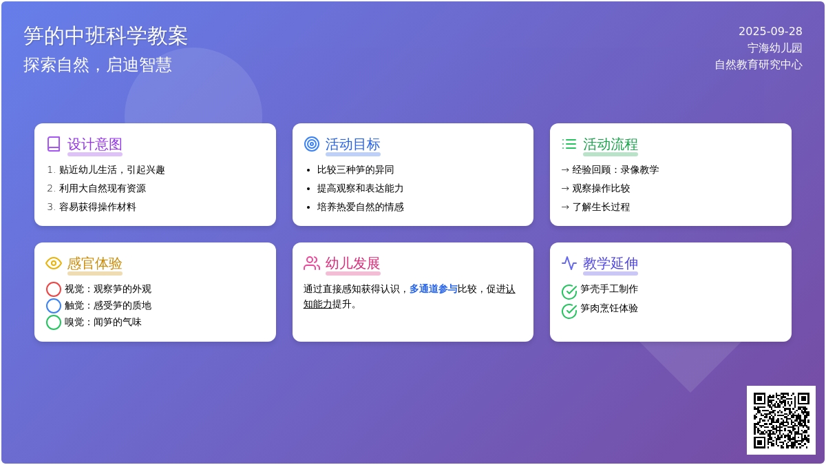 笋的中班科学教案